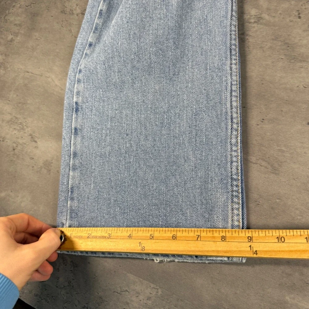 Vintage‎ Levis 505 Jeans Mens 36x32 Light Wash Faded Distressed Y2K Skate Grunge